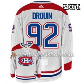 Adidas Maillot de Hockey Montreal Canadiens JONATHAN DROUIN 92 Blanc Authentic - Enfant